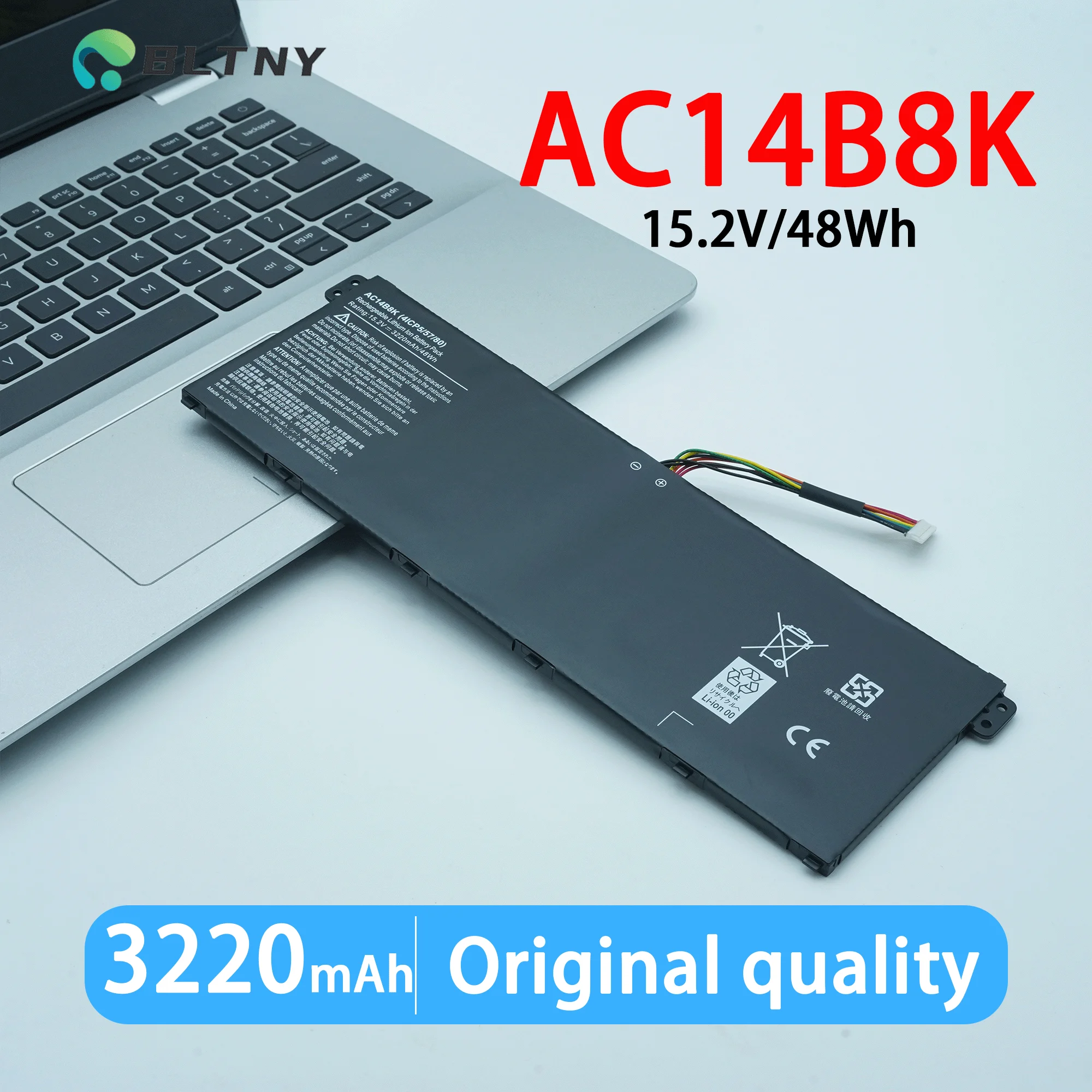 AC14B8K 48WH Battery for Acer Aspire ES1-131 ES1-311 ES1-331 for Acer Aspire One Z3-700 Series Extensa 2508 2519 V3-371