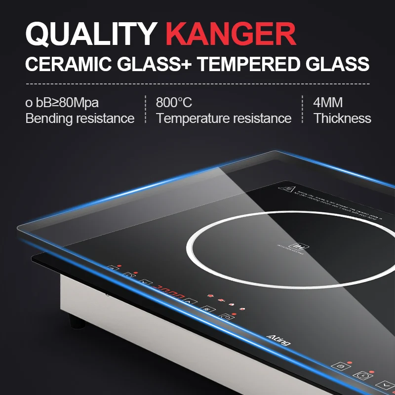 China High Quality Double burner Induction Stove Sensor Touch Control Hob Built in Induction Cooktop