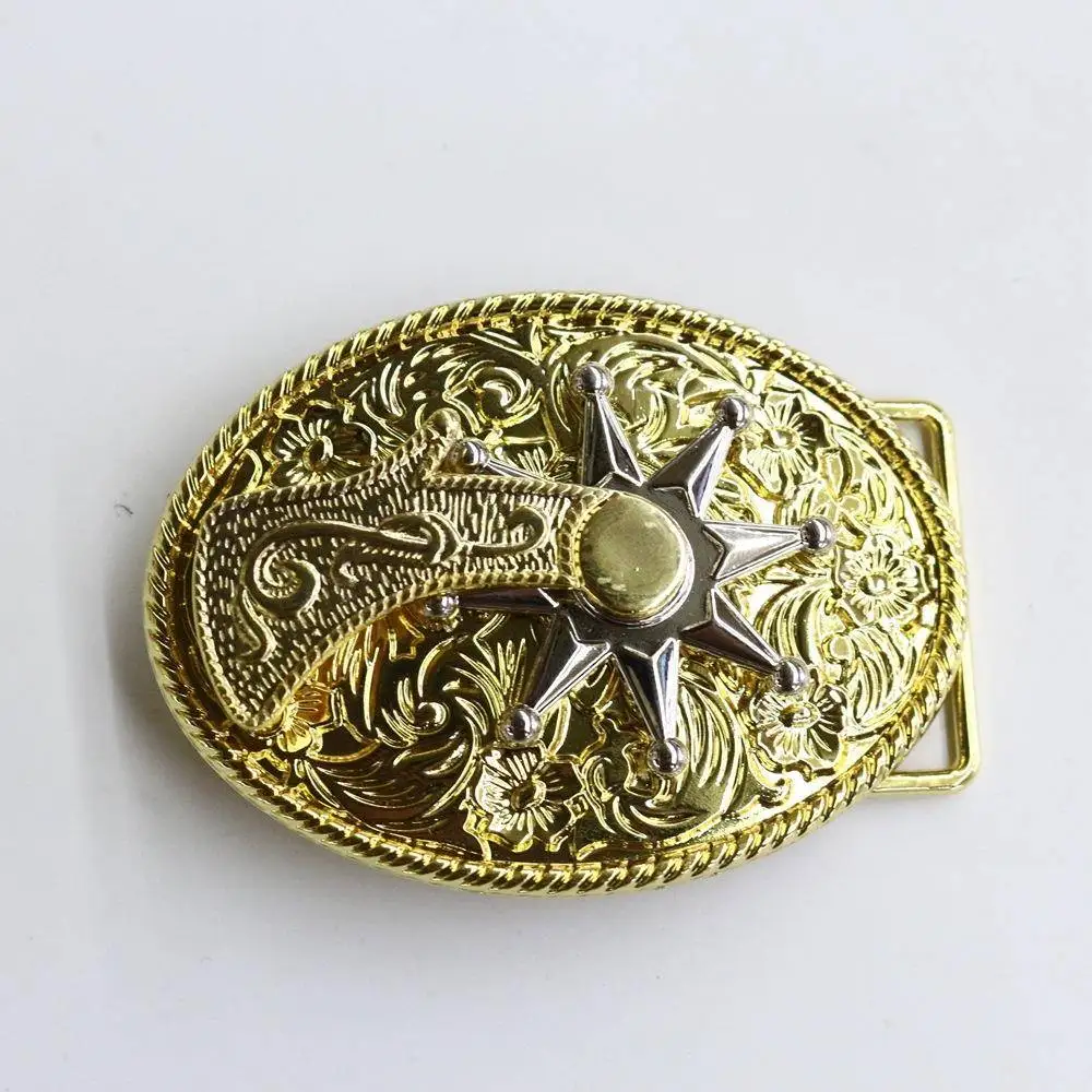 Hebilla de Cinturón Vaquero Occidental Vintage, ación de Zinc, Corona, Espuela, Cabeza Giratoria, Cierres de Cinturón, Acc...