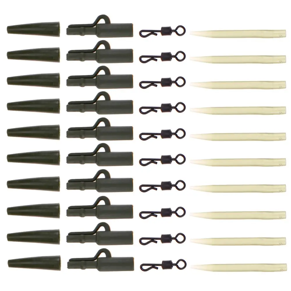 Angeln Werkzeuge Karpfen Rigs Anti-tangeln hülse Angelgerät Karpfen Angeln Zubehör Angeln Blei Clips Stecker Wirbel