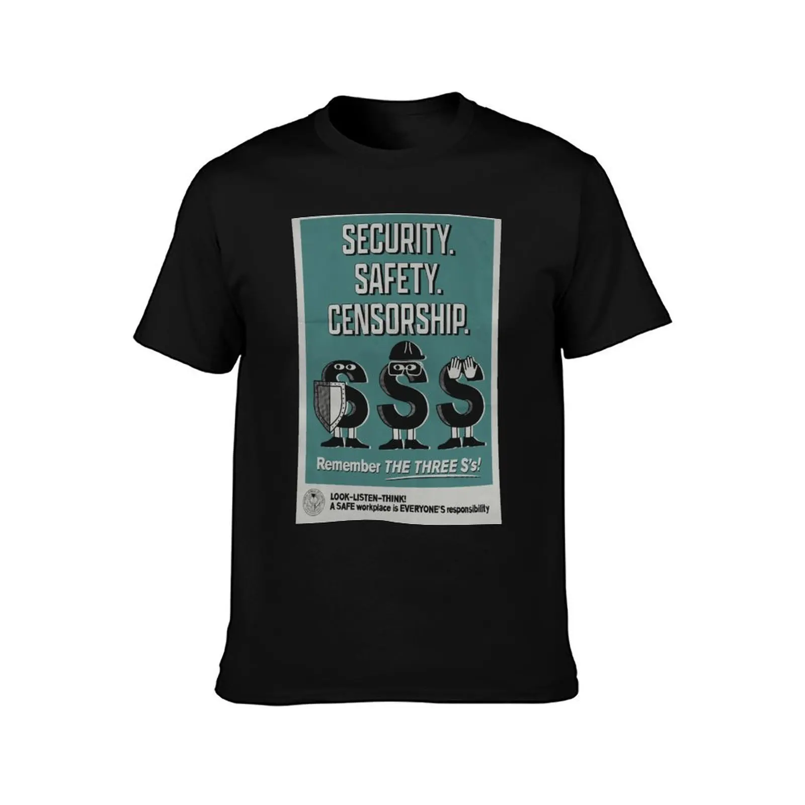 Federal Bureau of Control (Lake House division) warning poster 3 T-Shirt printed t shirts for man T-Shirt