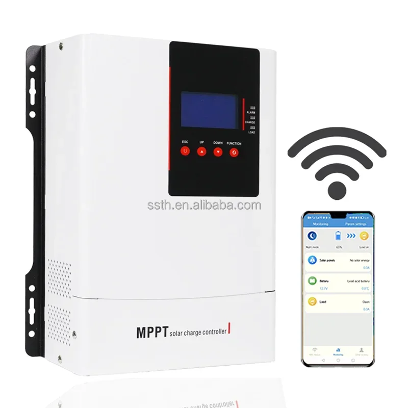 

Solar pv charge controller dc 12v 24v 36v 48v mppt solar charge controller 100a 120a solar charge controller with wifi app