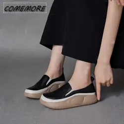 2023 nuove scarpe da ginnastica con suola spessa moda sportiva da donna Casual Running donna primavera autunno Designer Flats Shoes mocassino a testa tonda PU