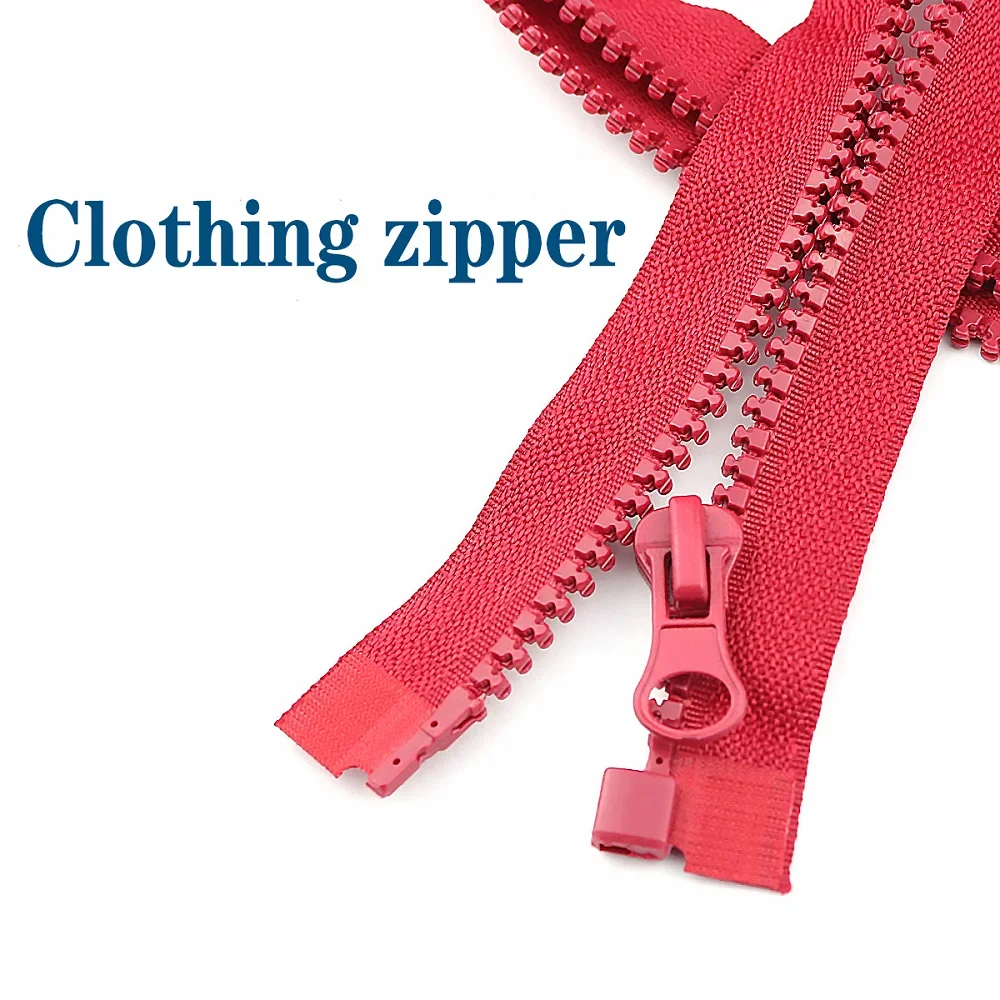

Resin Zipper Open-End Zip 40/50/60/70/80/90/100/120cm Applied for Garment Jacket Coat Sewing Process Sewing Accessories