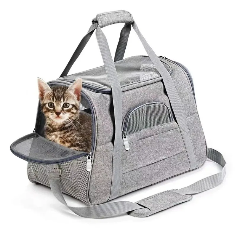 

Portable Pet Carrier, Outdoor Backpack, Breathable, Car Carrying Bag, Pet Products, New Upgrade