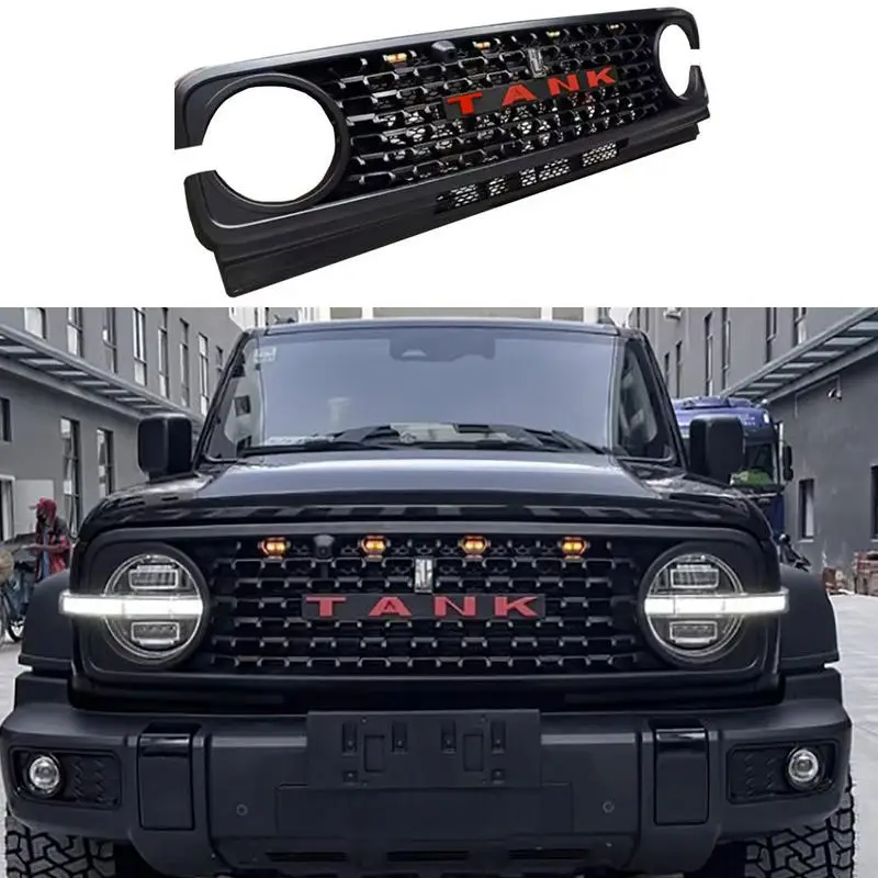 

For Great Wall GWM WEY TANK 300 Tank 300 Car Grille Modification Front Grille Frame Front Face Dedicated Decorative Accessories