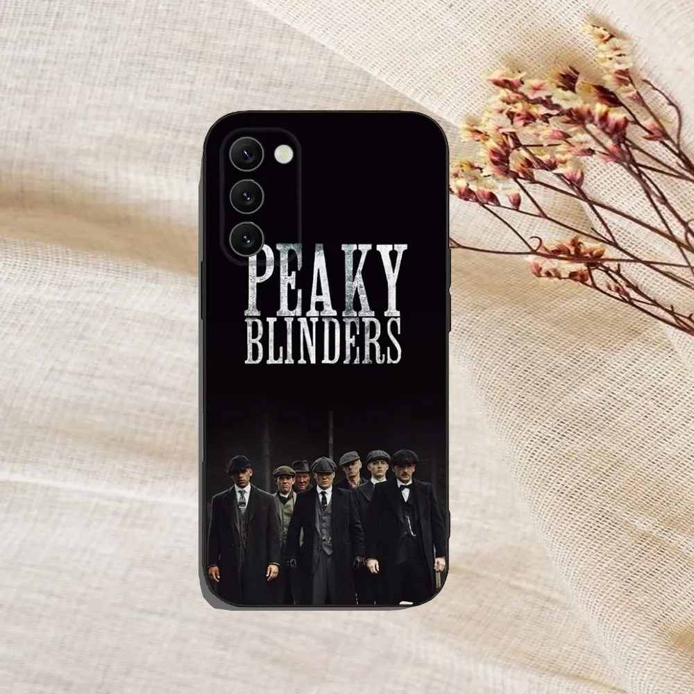 B-Blinders and P-Peaky Phone Case For Samsung Galaxy A13,A21s,A22,A31,A32,A52,A53,A71,A80,A91 Soft Black Cover