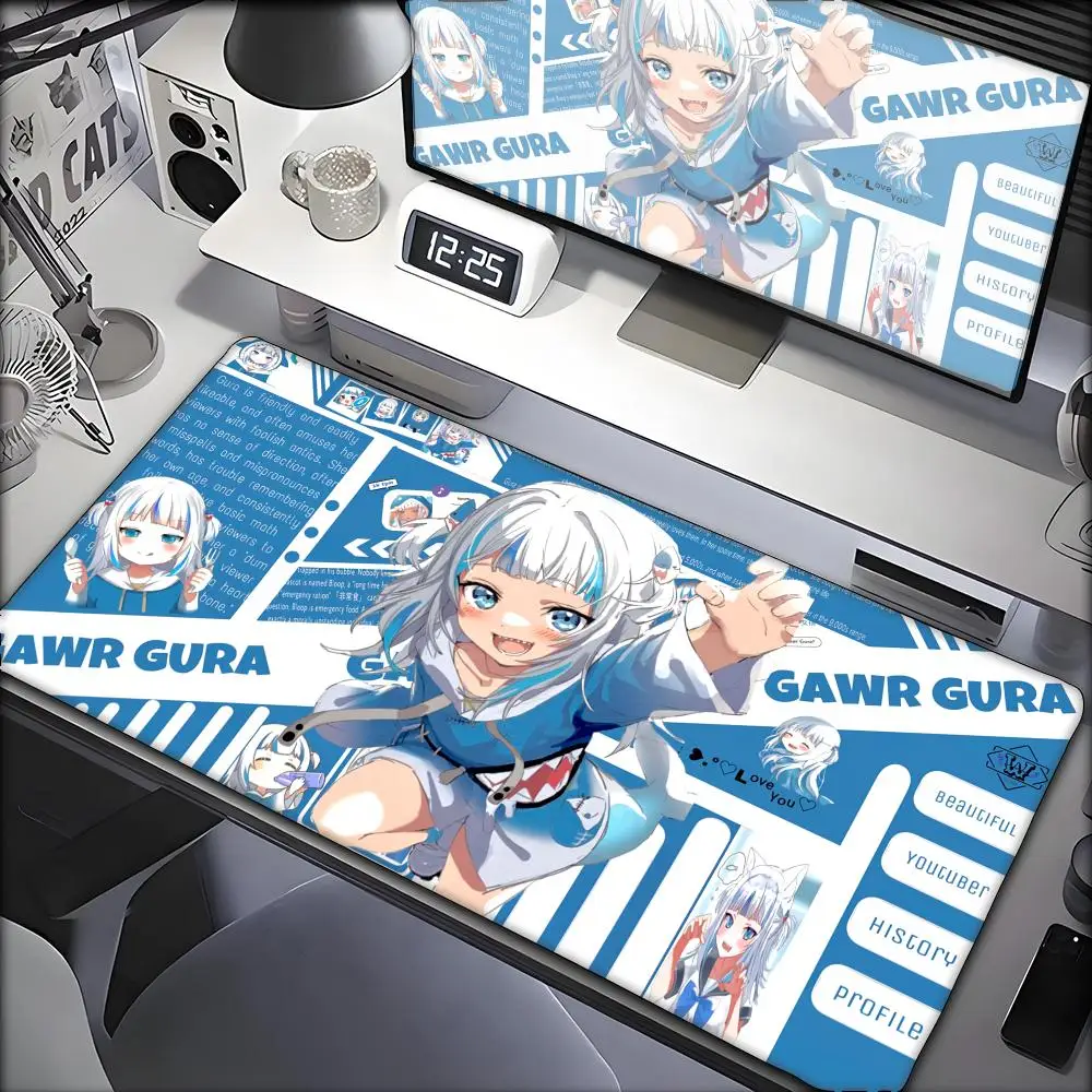 

Hot Vtuber Gawr Gura Anime Girl Mouse Pad Gaming Mousepad Speed Desk Laptop Gaming Office Carpet Desk HD Printing Non-slip Acces
