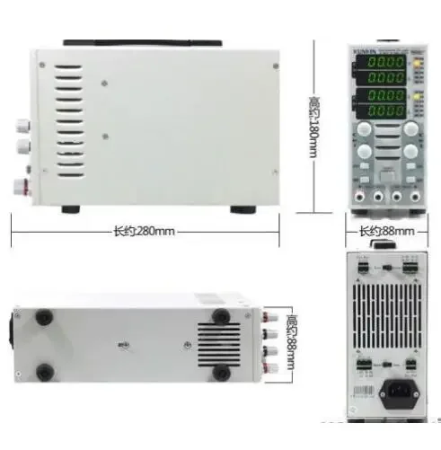 400W 40A 150V Dual Channel Adjustable LCD DC Electronic Load Instrument KL284A