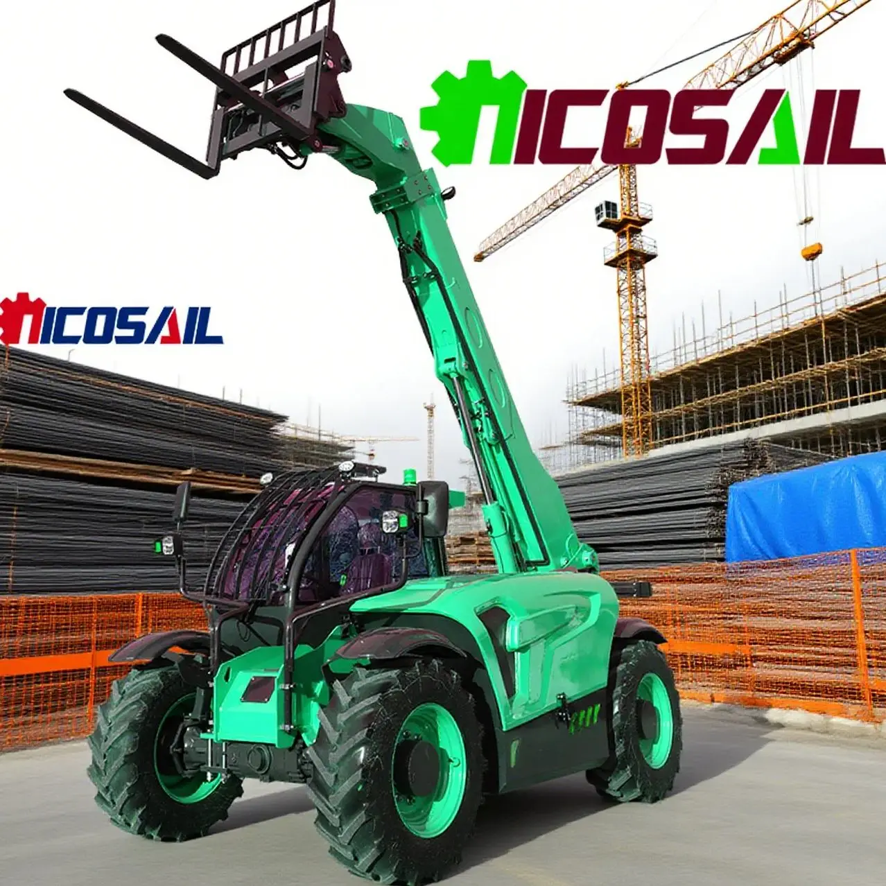 

Top brand telescopic hoist agricultural machinery forklift 17 meter boom with a load capacity of 4 tons