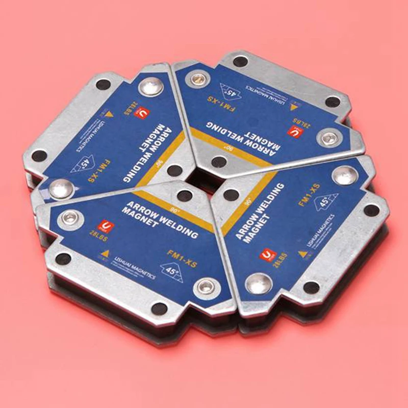 8 Pcs 50KG supporti per saldatura magnetica magnete per saldatura ad angolo posizionatore per saldatura posizionatore per Ferrite strumenti di localizzazione ausiliaria