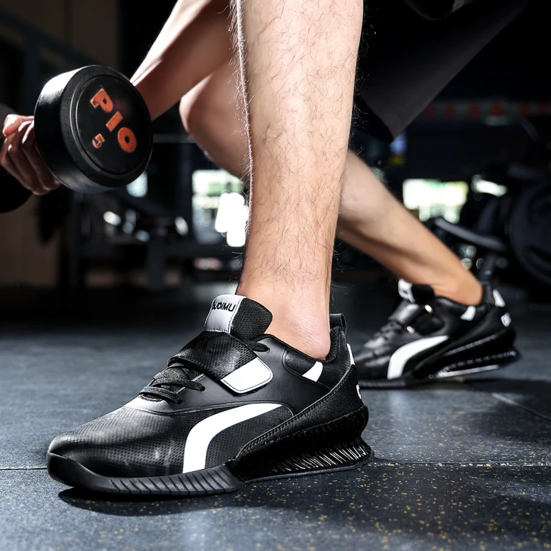 Nieuwe Professionele Heren Gewichthefschoenen Indoor Fitness Trainingsschoenen Van Hoge Kwaliteit Squat Antislip Gewichthefschoenen