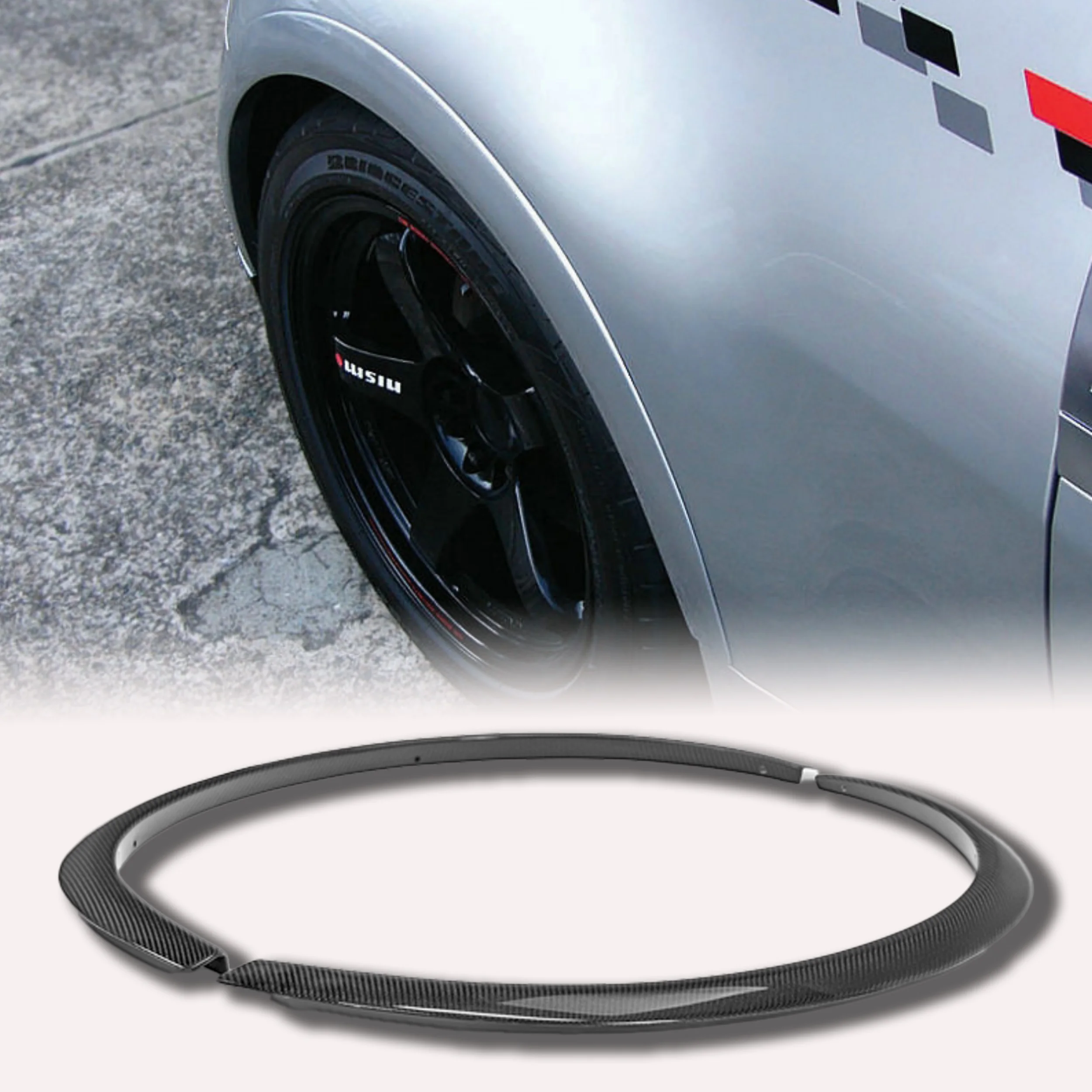 

Suitable for NISSAN 350Z Z33 Fairlady NSM Type Rear Fender Flares Auto Exterior High-quality Carbon Fiber