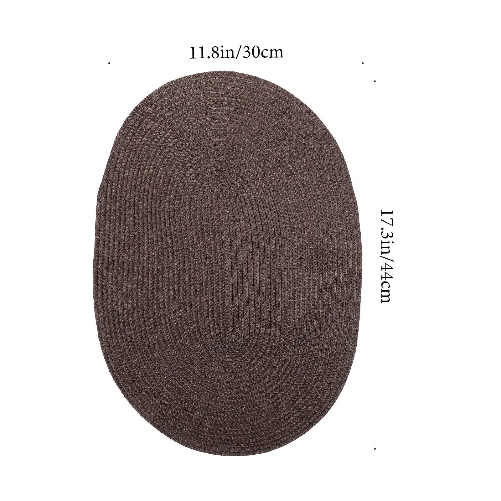 4pcs Woven Placemat Household Heat-Resistant Anti-Slip Cutlery Mat Decorative Tableware Pad Reusable Cup Mat Insulated Teapot