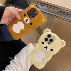 Capa de arco de silicone macio Hello Kitty, Estojo Rosa, iPhone 16, 15, 14, 13, 12, 11 Pro, Plus, Mini, Max, XS, XR, 6, 7, 8, SE