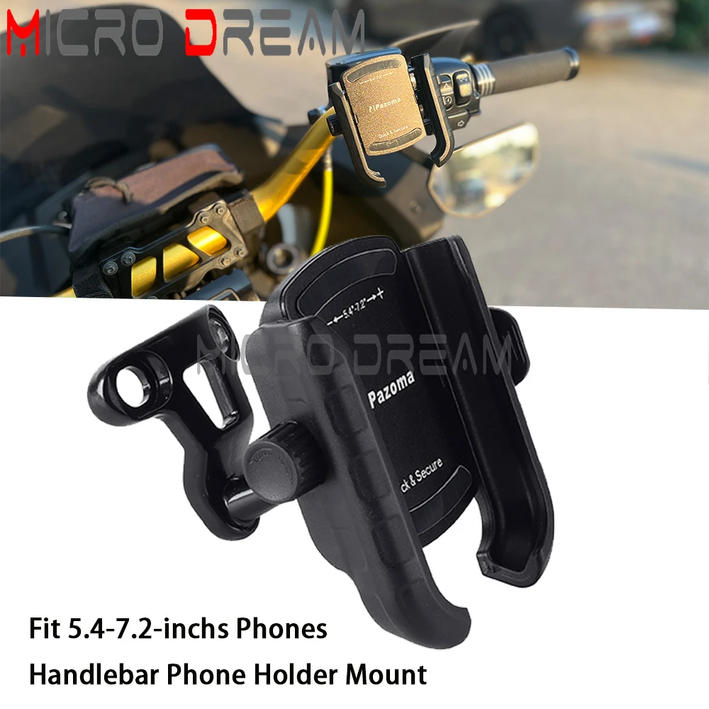 Mobile Phone Holder Motorcycle Handlebar Phone Mount For Harley Softail Slim Deluxe Fat Boy Street Bob Heritage Springer 2000-up