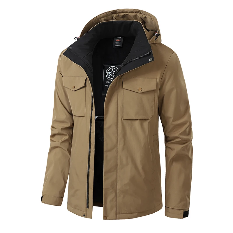 

Men's Waterproof Parkas Winter Men Military Jackes Coat New Multi-purpose Hooded Snow Parka Outdoor Windproof Army Jacket 8XL