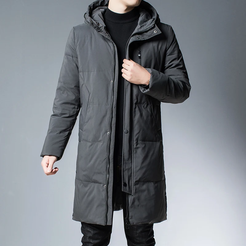 

Top Quality Winter New Brand Designer Casual Fashion Outwear Thicken Down Jacket Men Longline Windbreaker Parkas Coats