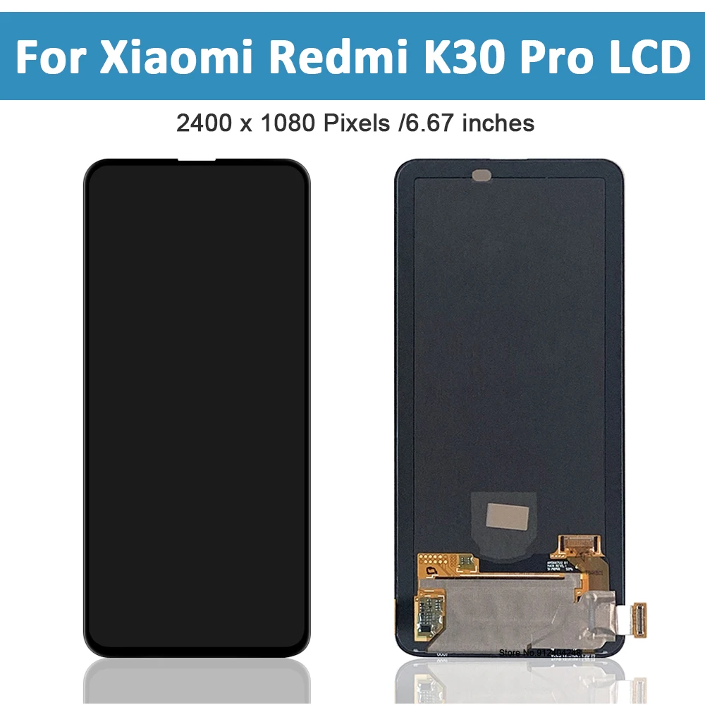 6.67''AMOLED For Xiaomi Redmi K30 Pro LCD Display Touch Screen Digitizer Assembly Replacements Screen For Xiaomi Poco F2 Pro LCD