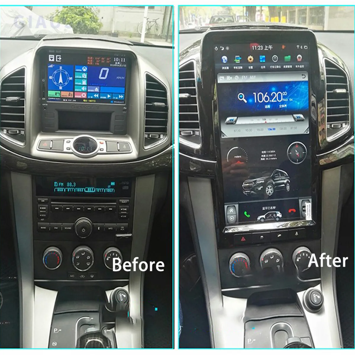 For Chevrolet Captiva C140 2012-2017 All In One Car Screen Audio Intelligent System Bluetooth Radio Video Players Carplay GPS 5G