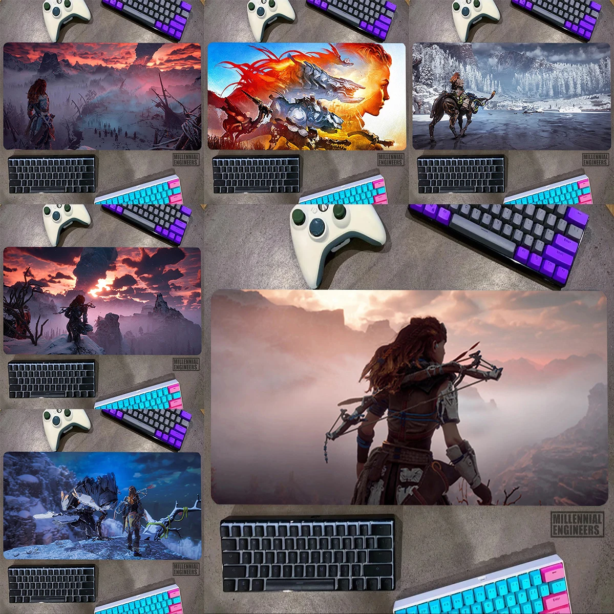 

Horizon Zero Dawn Game Mouse Pad Desk Mat Gaming Mats Keyboard Big Mousepepad Premium Mousepad Office Accessories Gamer Extended