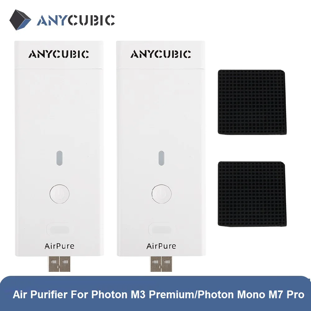 ANYCUBIC – purificateur d'air Original imprimé en 3D, 2 pièces/lot, pour imprimante 3D Photon M3 Premium Photon Mono M7 Pro LCD