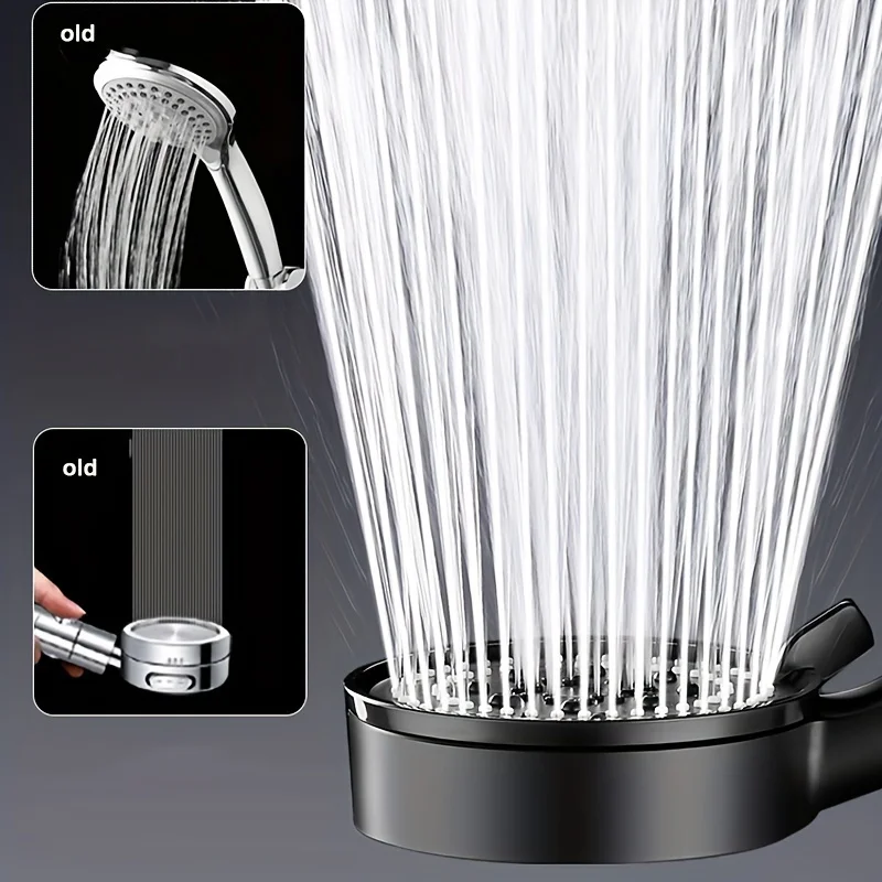 5 Mode Pressure Boost Shower Head Multifunction Adjustable Large Water Yield Shower Nozzle Massage Shower Bathroom image 4
