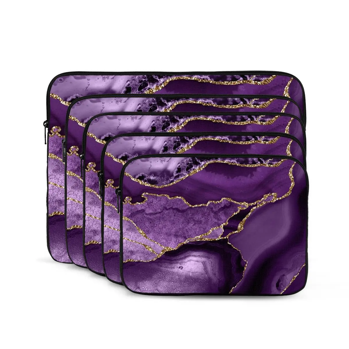 

Фиолетовый искусственный мрамор с абстрактным пейзажем, сумка для ноутбука, чехол для ноутбука, чехол для ноутбука, противоударный чехол для планшета, сумка