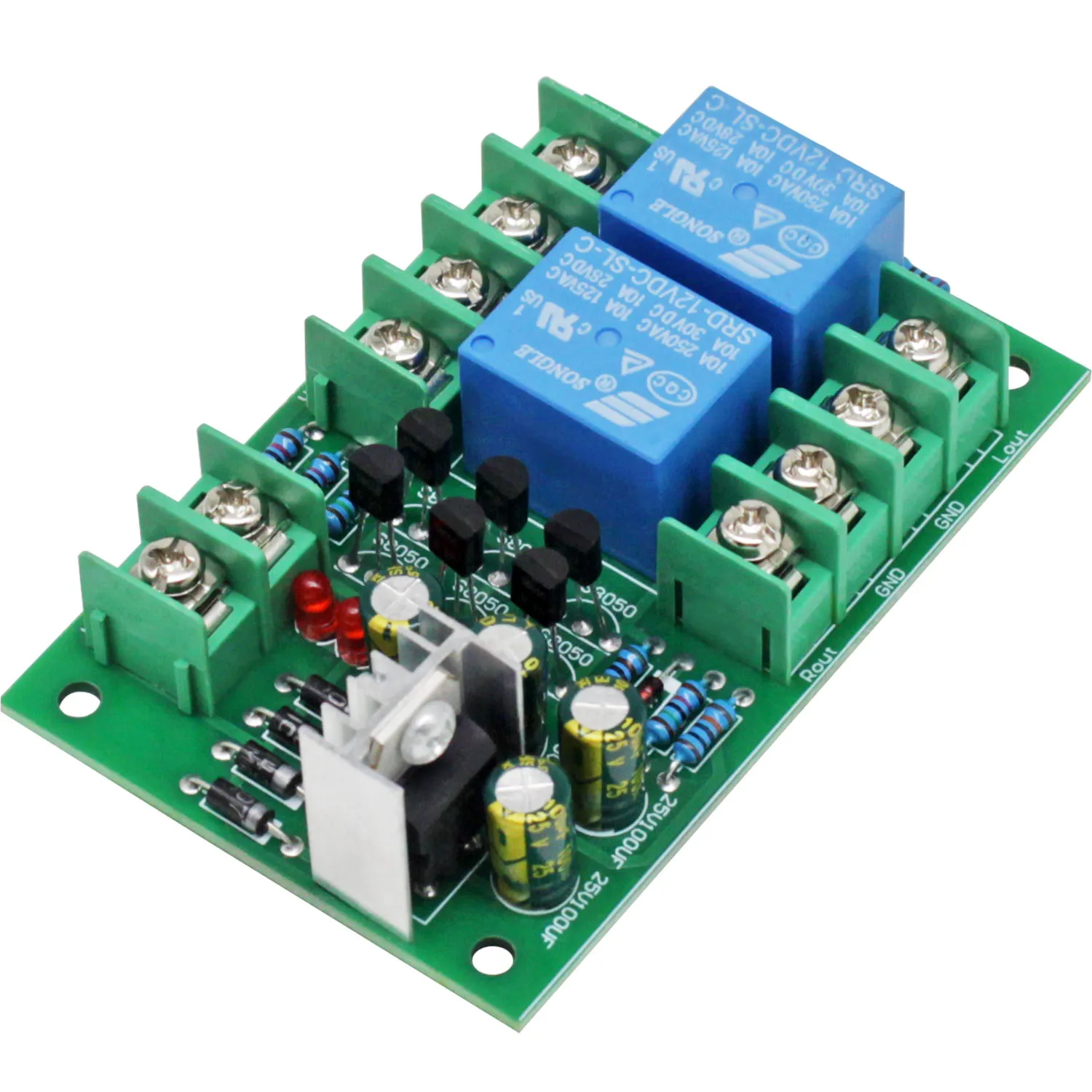 Stereo Speaker Protection Board for 2.0 Channel Amplifier Delay Anti-shock Module  2pcs