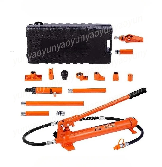 Heavy Duty 4/10/12/20 Ton Hydraulic Cylinder Jack Automotive Truck Frame Repair Lifting Tool Kit