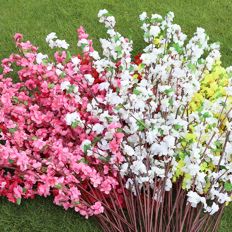 

Simulation Plum Blossom Branches Single Bundle Encryption Fake Flowers Wedding Branches Landscaping Decoration Fake Flower Decor