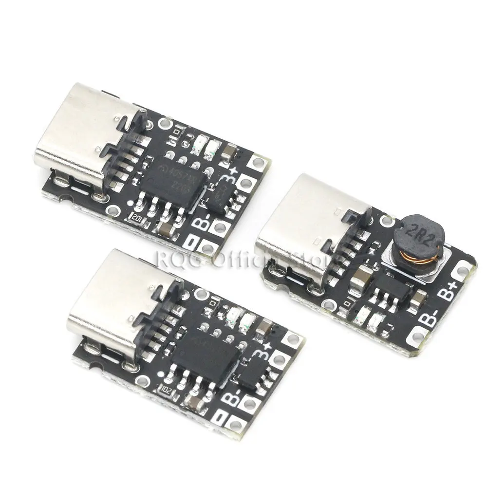 Type-c Port 5V Charging and Discharging Integrated 3.7V 4.2V18650 Lithium Battery Charging Boost Power Supply Protection Module
