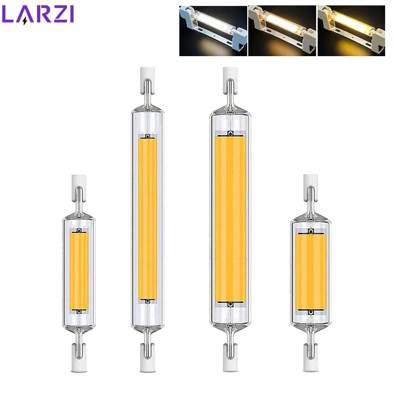 

1-10pcs High Power LED R7s COB Glass Tube 78mm 118mm J78 J118 COB Light Bulb 110V 220V 15W 20W 30W 50W Home Replace Halogen Lamp