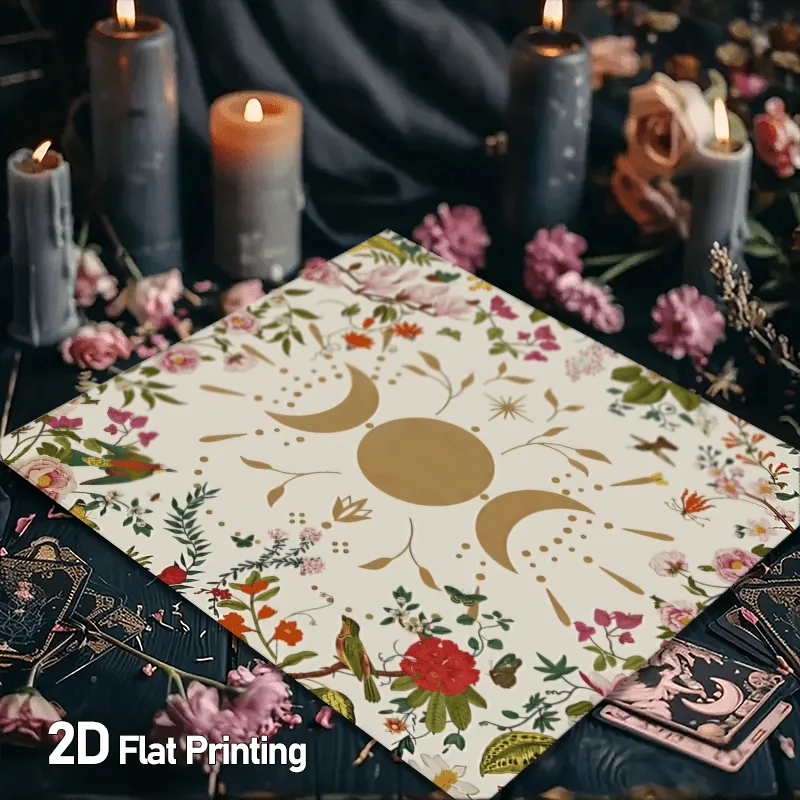 Tarot Cloth Small Tarot Clothes for Table Mysterious Tarot Tablecloth for Three-Phase Moon Altar Cloth and Celestial Witchcraft