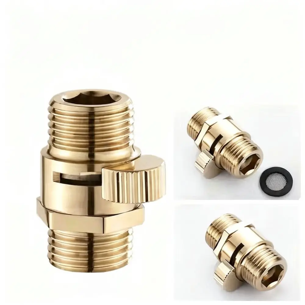 Durable Copper Shut Off Valve G1/2 Connector For Bathroom Shower Sprayer Pipe Quick Open Water Control Flow Switch