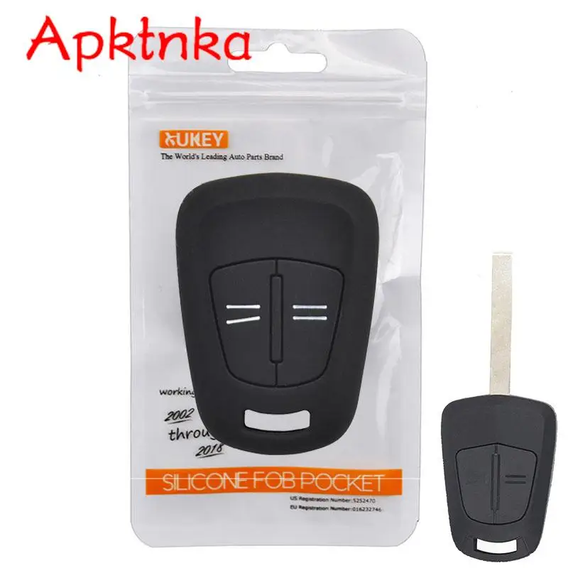 APKTNKA Fob 2 Buttons Silicone Remote Key Cover Case For Vauxhall Opel Corsa d Astra h Meriva Vectra Signum Agila H Zafira B