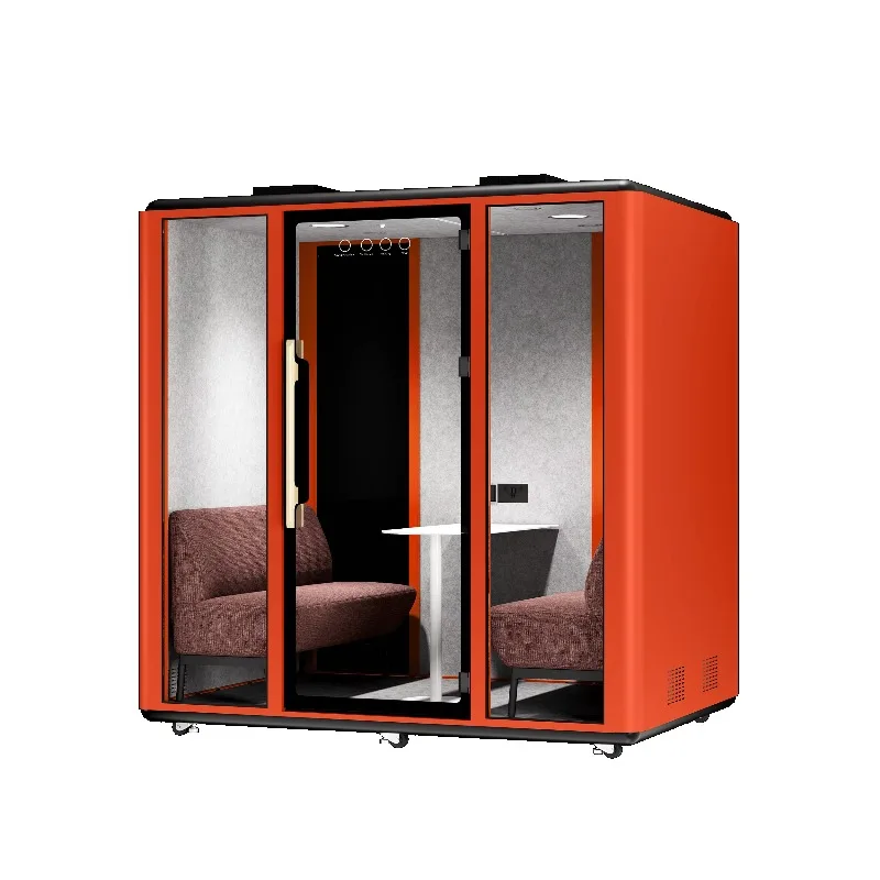 Acoustic Soundproof Booth Natural Light Transmission Customized Decoration Sound Isolation Cabin for Office Building Conference