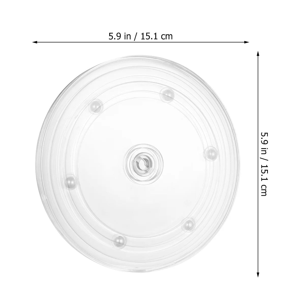 

Rotating Cake Stand 6 Inches Plastic Revolving Cake Decorating Tool Turntable Smooth for Home Bakery Baking