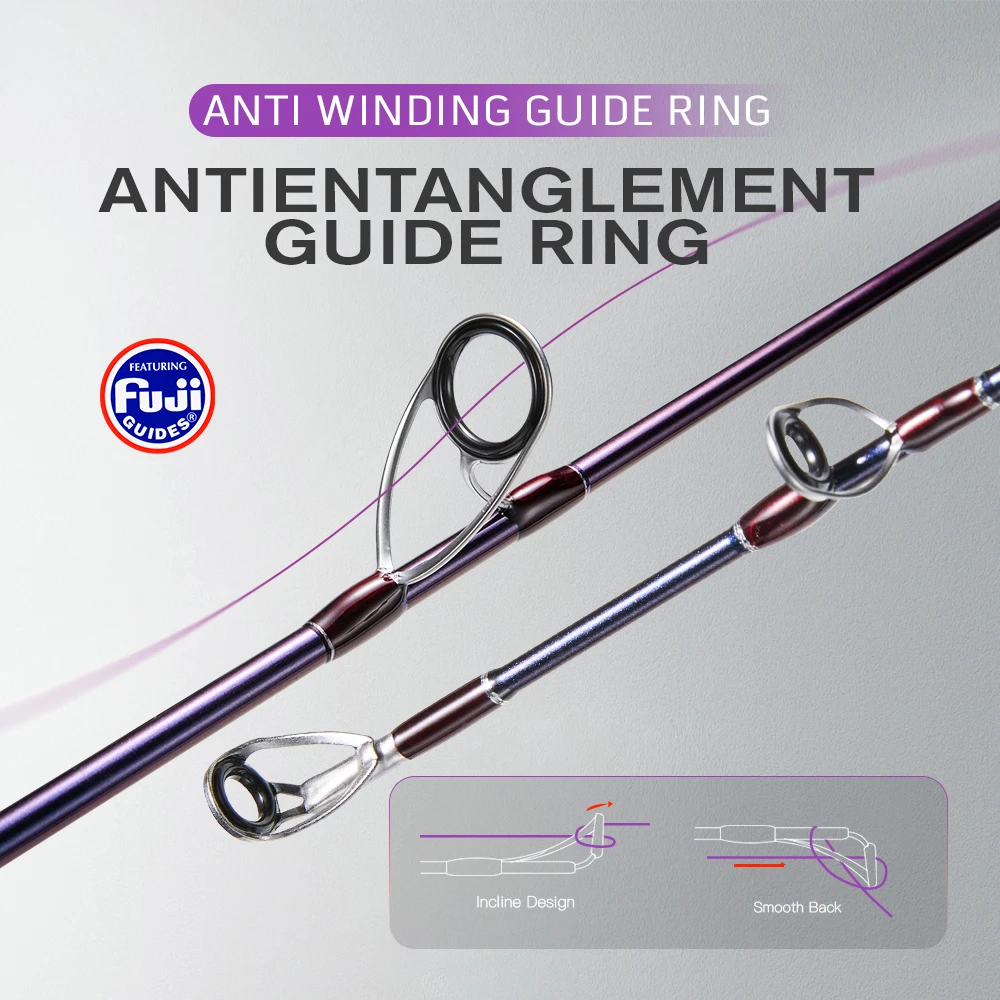 CYLIUS المحيط روز ضوء البحر بطيئة القفز الصيد رود 1.85/1.88 متر 2 قسم فوجي حلقة 30T + 24T ألياف الكربون Baicasting الغزل قضيب