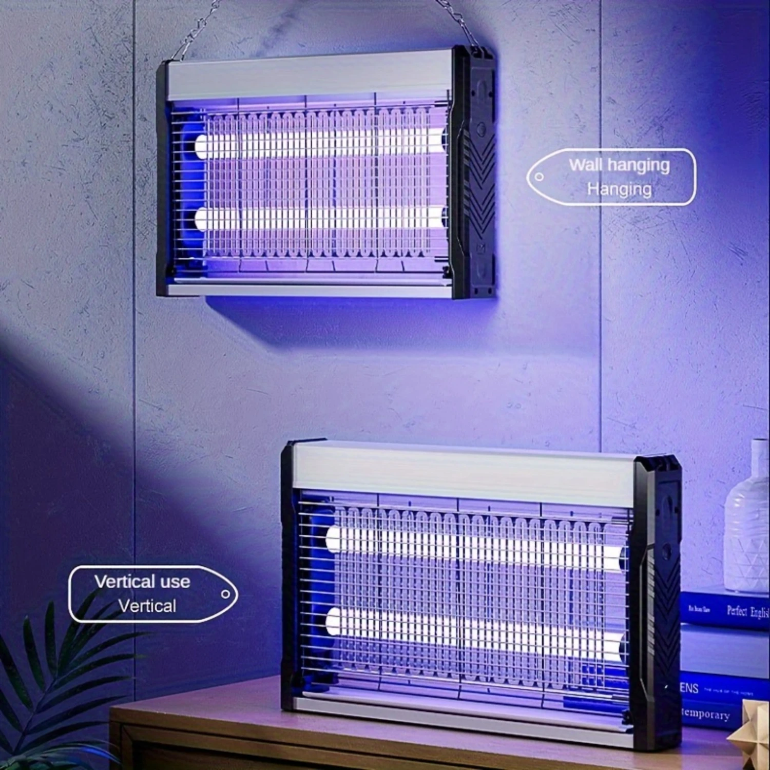 Effective USB-Powered Indoor Insect Eliminator - Attractive Mosquito Killer Lamp with Hanging Chain and Detachable Tray - Perfec