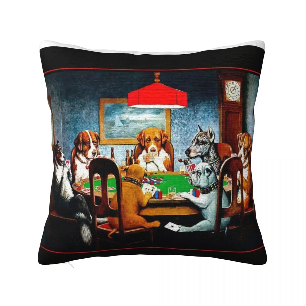 Dogs Playing Poker Vintage C M Coolidge Sofa Cover Sofa Cushion Cover Room Decorating Items Pillow Case Pillow Cover