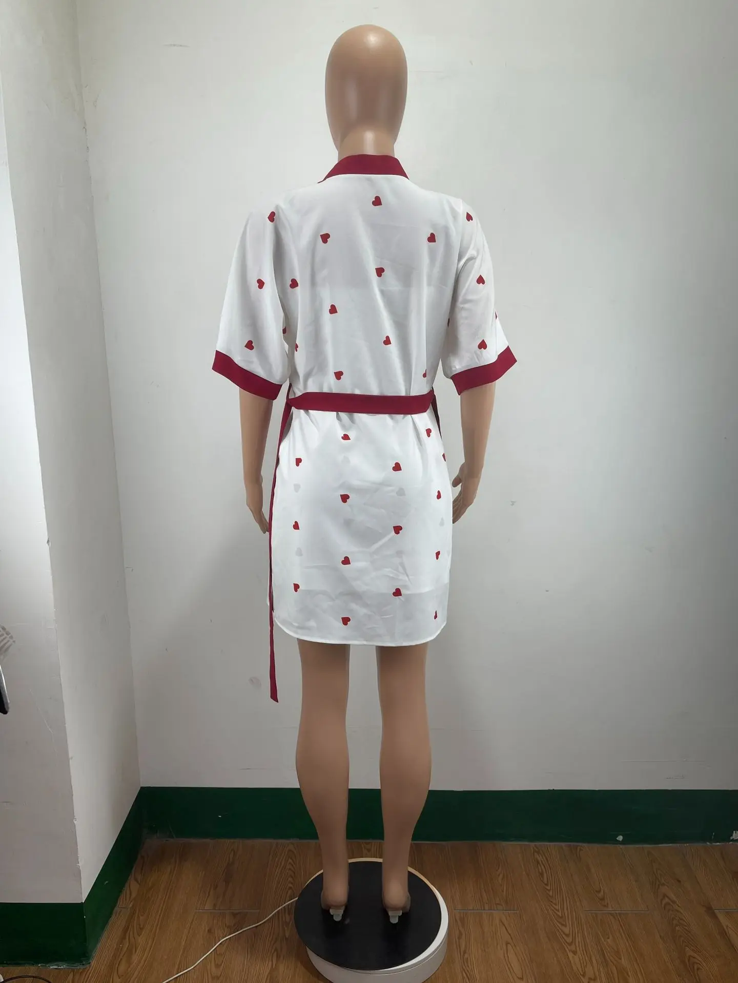 SKMY Two Piece Sets Womens Outfits 2024 Spring Summer Printed Spaghetti Strap V-Neck Dress And Lace-Up Cardigan Casual Suit