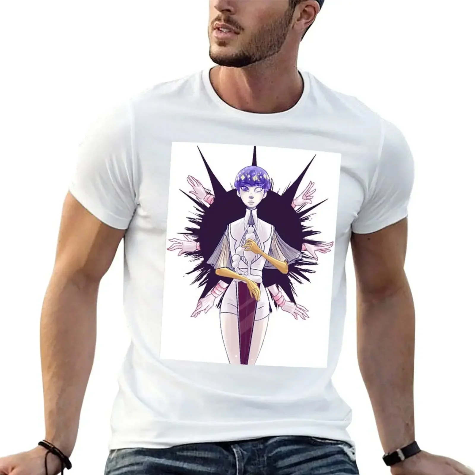 Houseki No Kuni - Moon Phos v2 T-Shirt quick drying man clothes anime tshirt customs mens white t shirts