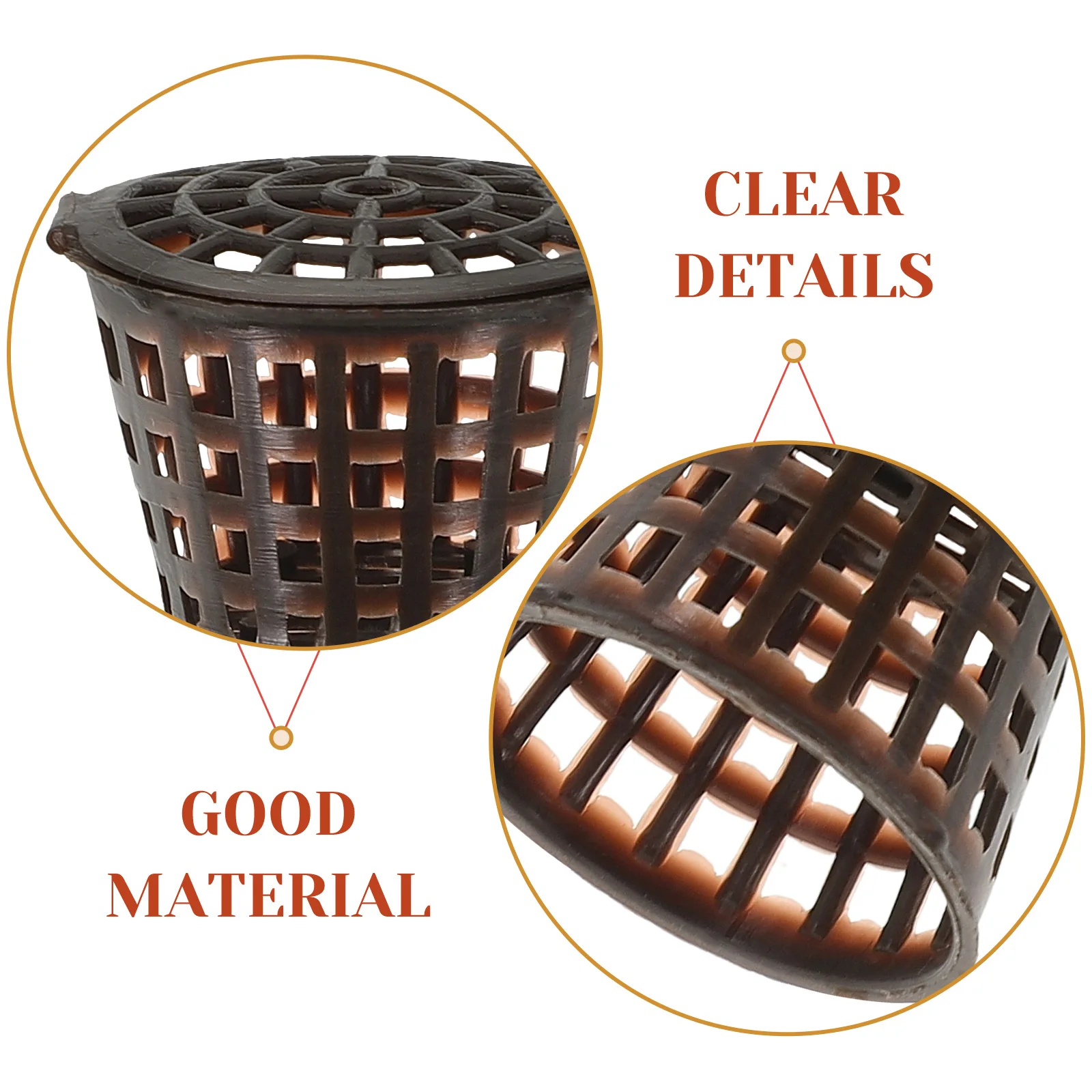 

20pcs Box Baskets for Bonsai Plant Pot Black Easy Use Gardening Accessories Biofertilizer Container Holder