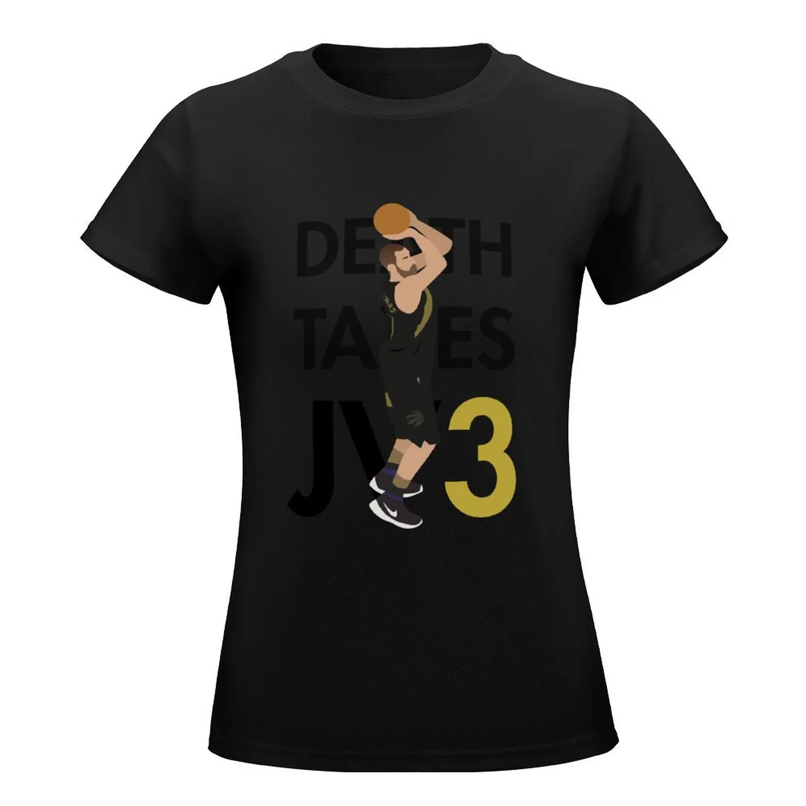 Overlijden, Belastingen, Jv3 T-Shirt Tops Graphics Korte Mouw T-Shirt Schattige Kleding Dames T-Shirt