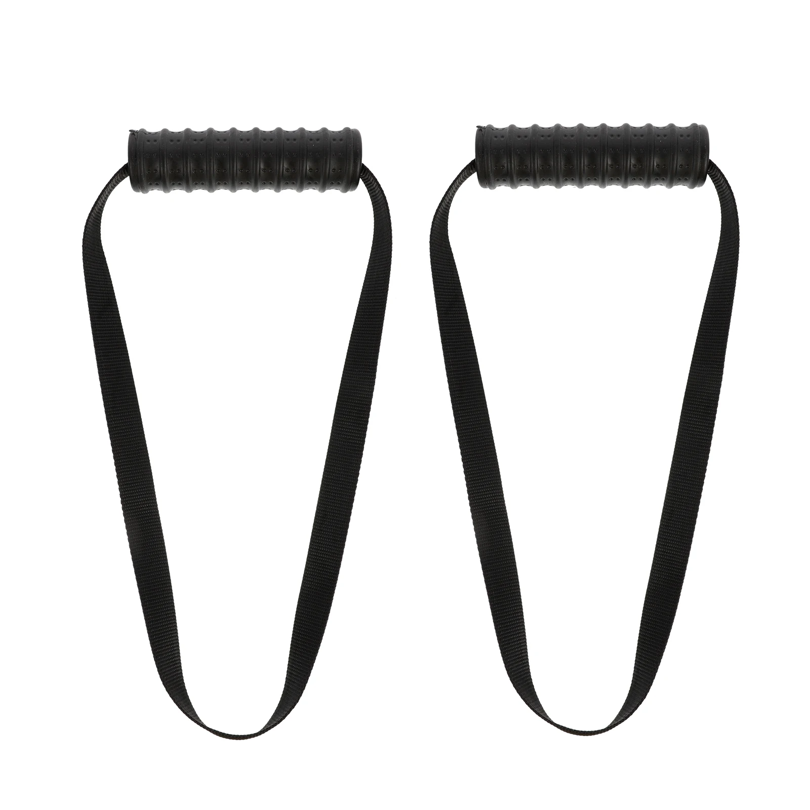 

Tricep Rope Cable Attachment Fitness Gym Grip Handle Black Nylon Durable Lightweight Non Slip Resistance Bands Home Travel