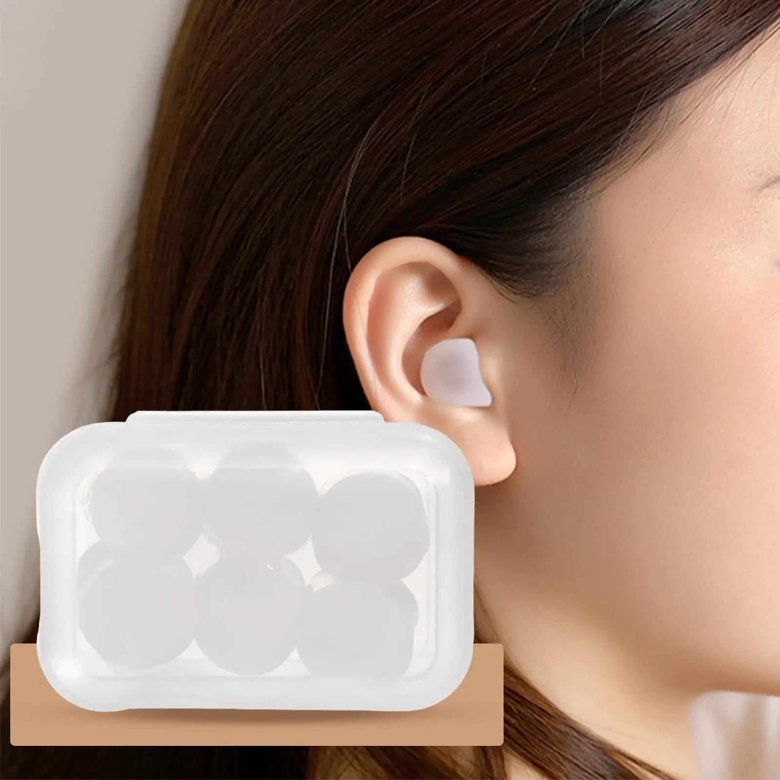

6x Silicone Earplugs Sound Blocking Soft Waterproof for Sleeping Concert Studying