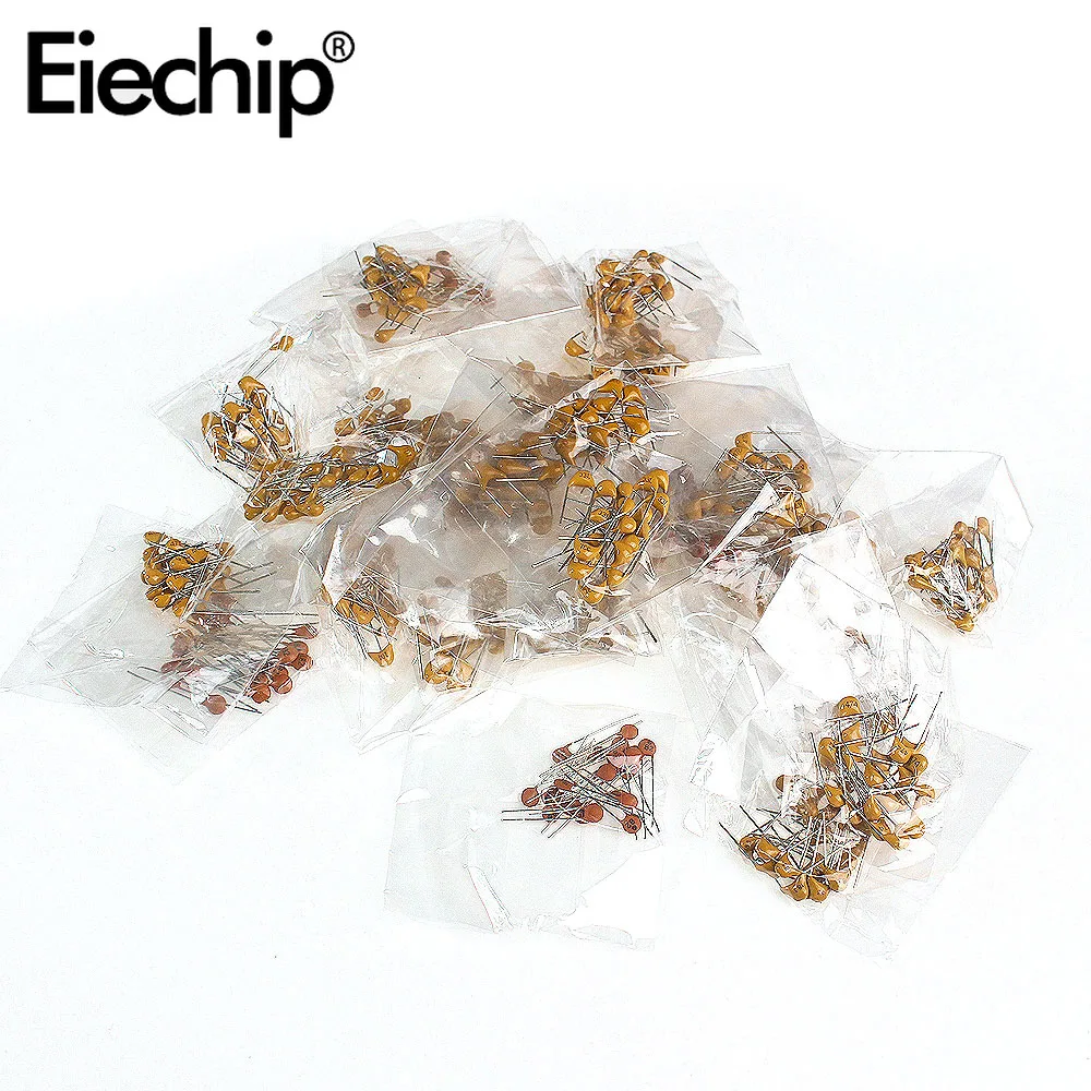 180-700PCS Single Chip Ceramic Capacitor Kit 50V  Single Stone Capacitor Pack 20PF 22PF 220PF 47NF 10NF 0.1UF 1UF 102 104 105