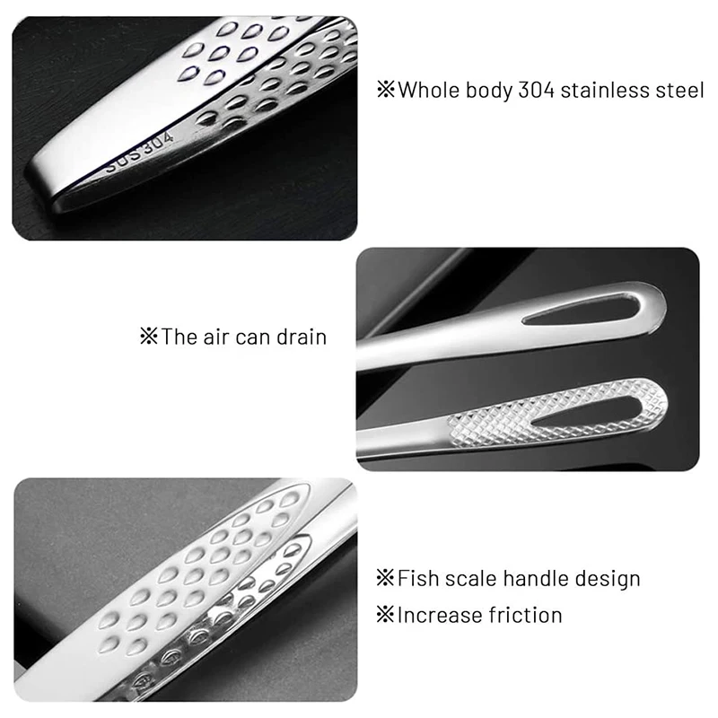 AY03-Kitchen Tweezer Tongs,Extra-Long Stainless Steel Tongs With Precision