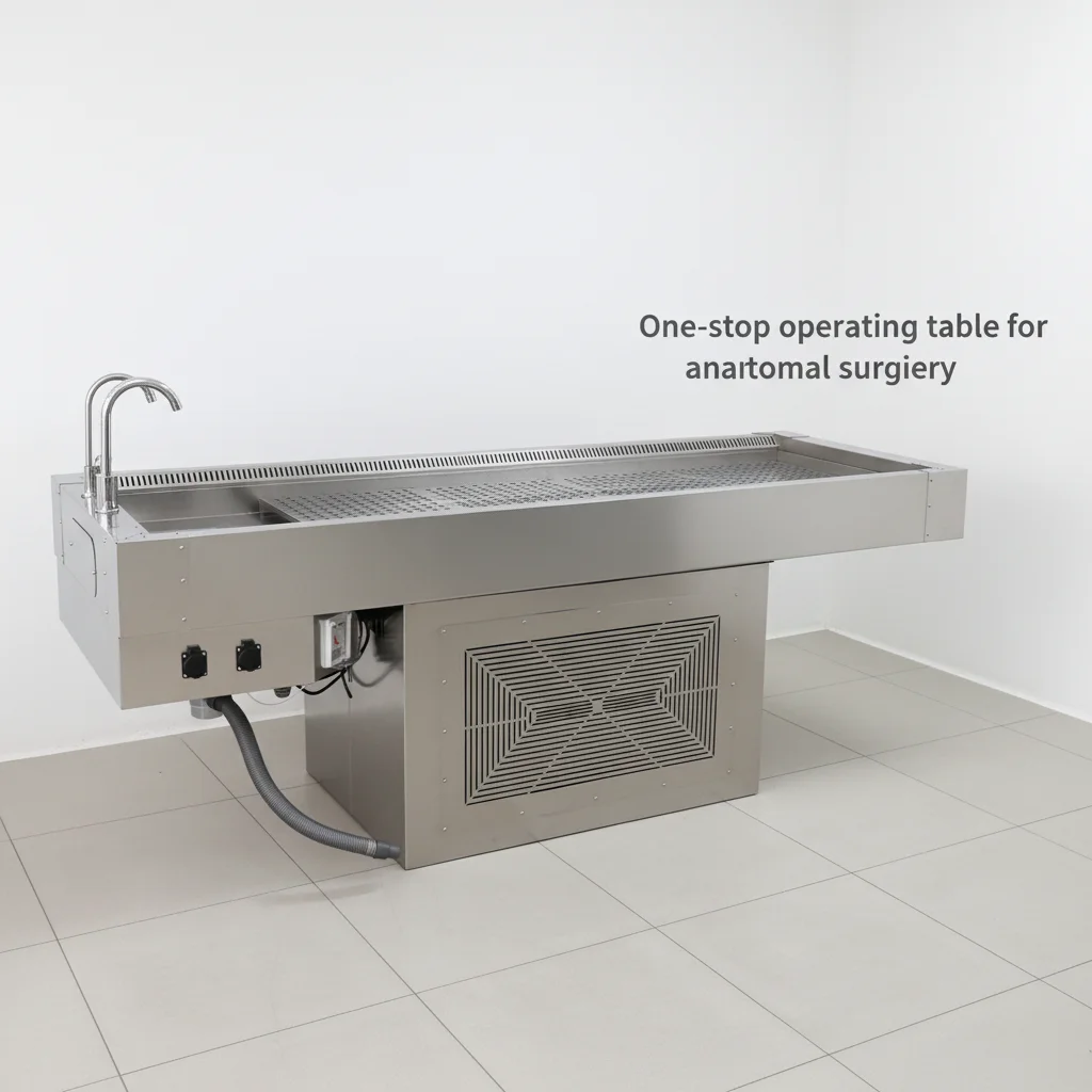 

EURVET Cheapest Stainless Steel Reliable Brand Electric Dissection Table Veterinary Equipment Autopsy Station Embalming Table